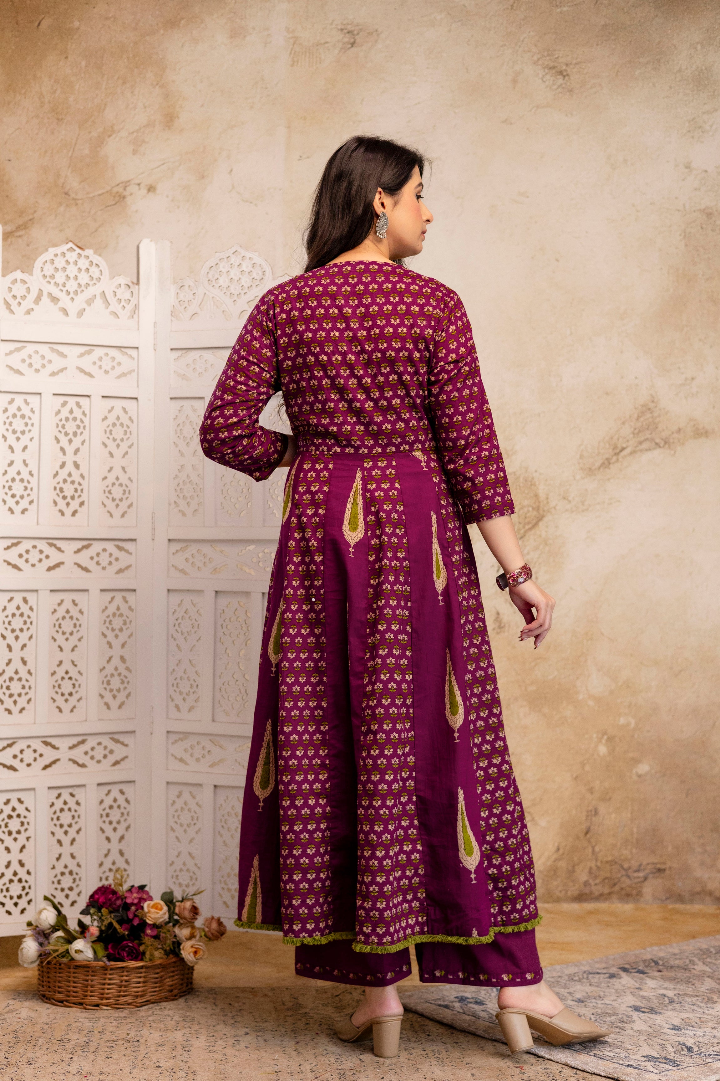 Nehal” 3 Piece Anarkali Suit Set
